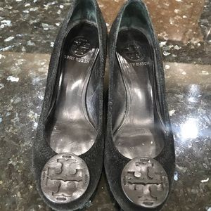 Tory Burch suede wedges